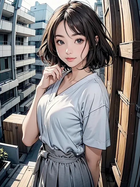 (1 girl), Fisheye Lens 、Create an "Building Rooftop in the Morning " scene where a beautiful dark gray-eyed Japanese young highschool girl .silver color highlight hair,ash brown color hair,short cut wave hairstyle、laugh at、smile、 Flat Color
BRAKE
Cross you...