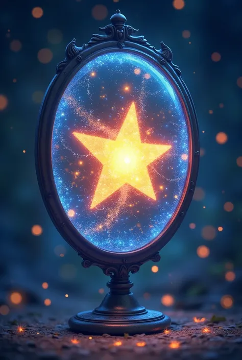 Enchanted Mirror: Make the mirror ball the focal point. Use a mystical swirling background or glitter effect that responds when tapped. Include a subtle animation of Spark moving within the mirror to draw attention.