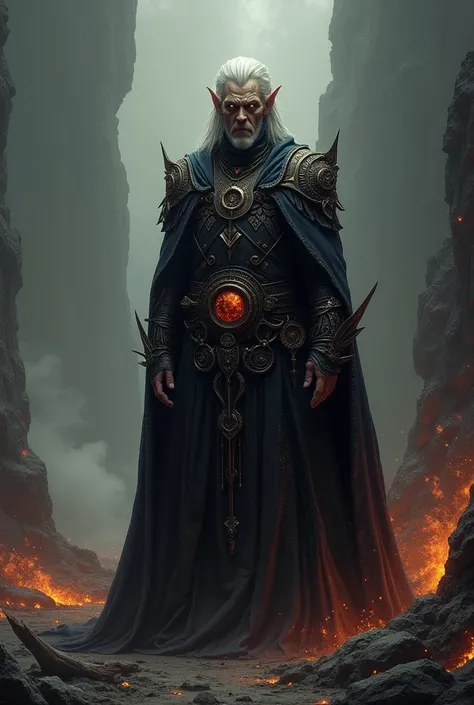 Sauron as a corrupted elf in Mordor