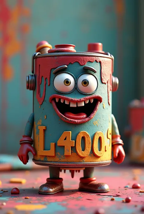 a can of animated paint that says L4000