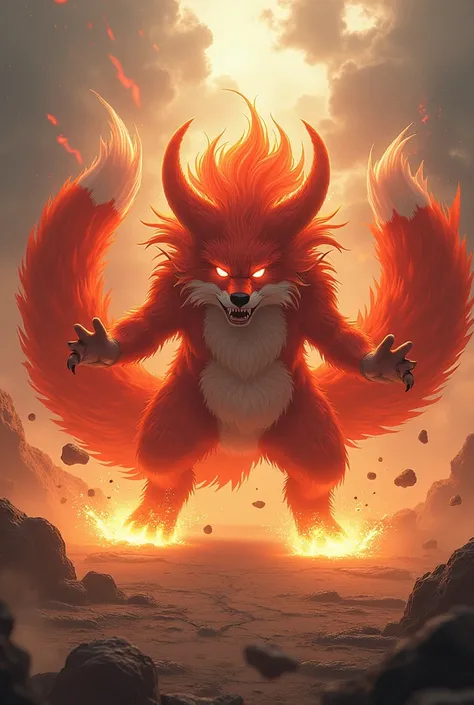 Kurama banging on both tails