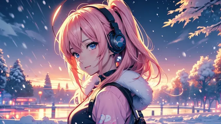 woman wearing headphones、 Anime Style  4 k, anime wallpaper 4k, anime wallpaper 4k, 4k anime wallpaper, Anime Art Wallpaper 4K, Anime Art Wallpaper 4K,  Anime Style . 8k, Anime atmosphere, Ultra HD Anime Wallpaper, Anime Art Wallpaper 8K,  anime background...