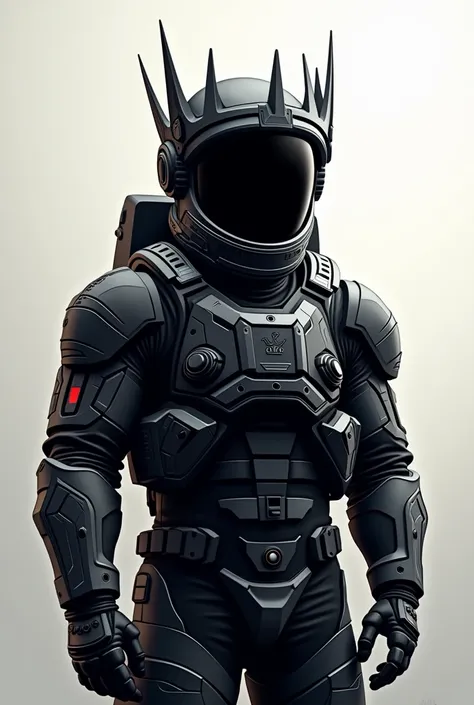 A logo of an astronaut wearing the black Call of Duty suit with an aggressive crown and underneath you add the name Ilumin