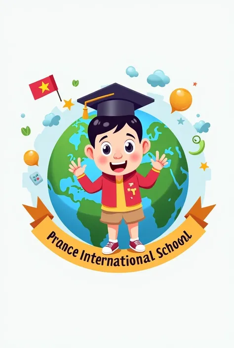 A logo for € international school memes