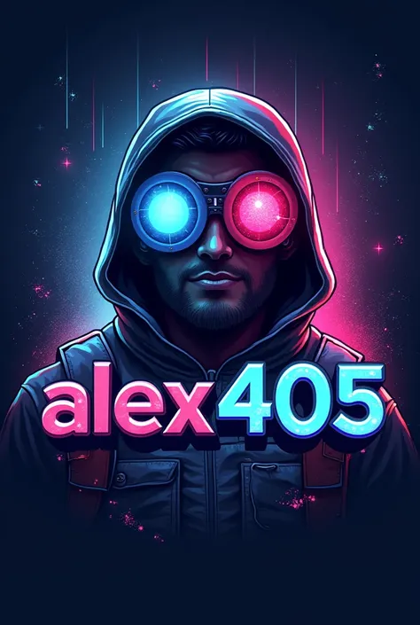 Create a logo that says alex405 about games