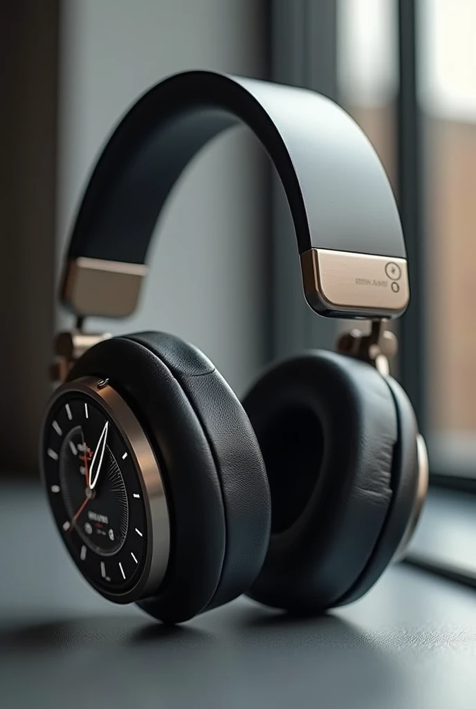 A headphone with a watch design