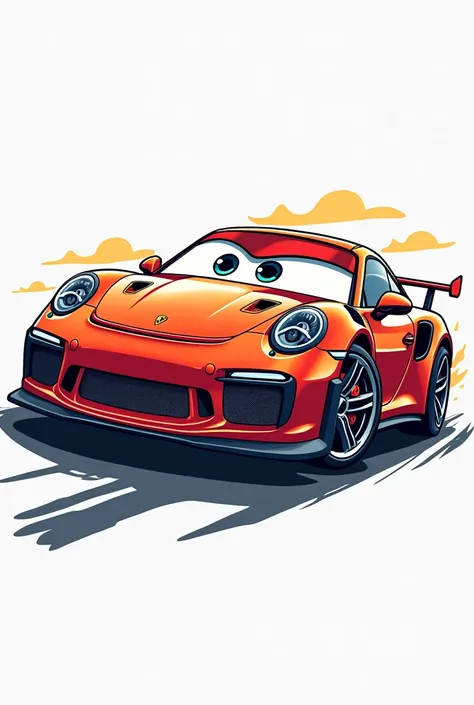  create a logo for a business selling hotwhells trolleys , As the central image put a porshe car that is animated  