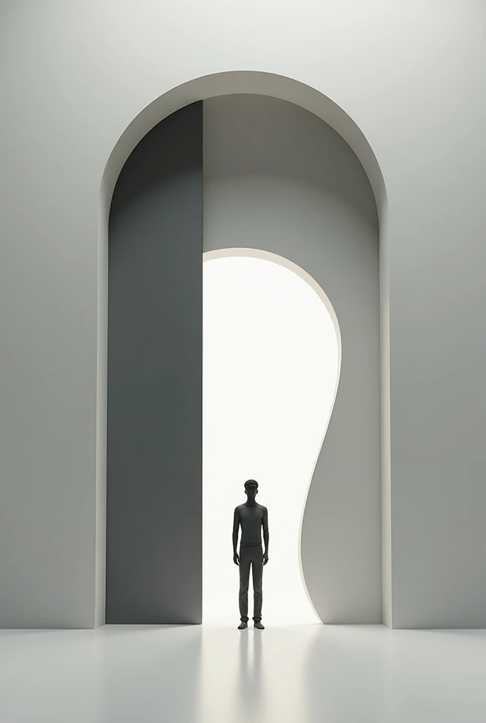 The Need for Adaptability
"Create an image of a figure standing between two doorways, one stable and rigid, the other flowing and abstract, symbolizing the importance of adapting between order and flexibility."