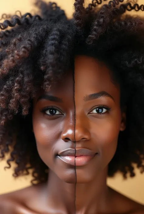 african hair transformation from unhealthy to healthy hair 