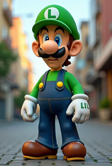 Luigi character in a sneaker 