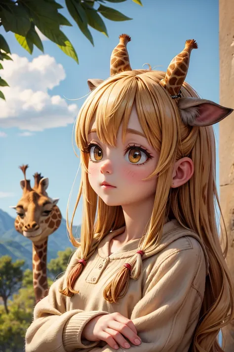 Giraffe horn Girl