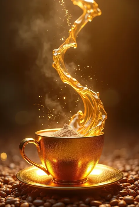 Combine gold with coffee