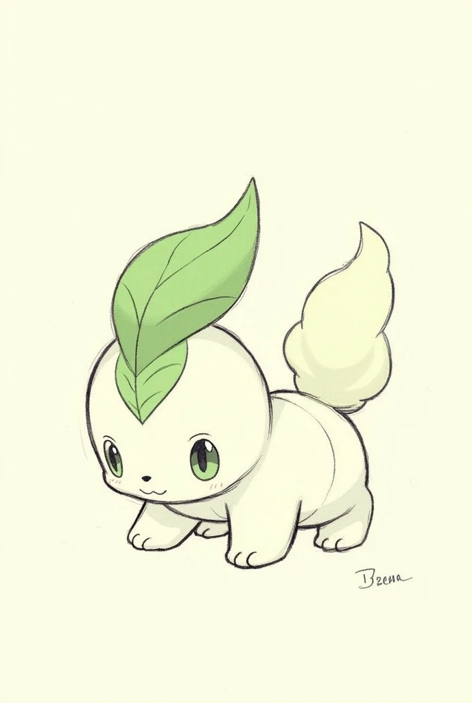 Sketch of Chikorita