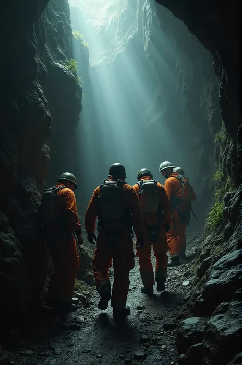 Dead End Cave with 5 men rescued 