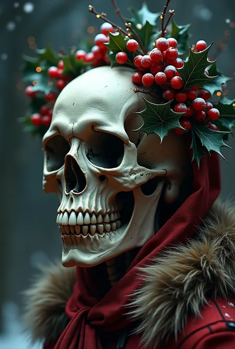 Give me the best images you have of Christmas skulls 