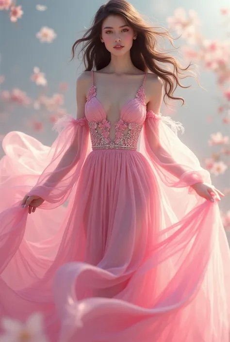 Beauty　 pink clothes 