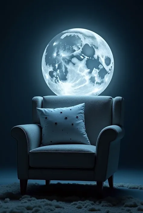  The Moon — Appears with soft, bluish-silver lighting, sitting in a comfortable armchair, hugged by a pillow with stars ,  symbolizing emotional comfort and the more private side .  It emits a faint silver glow around ,  showing its welcoming and intuitive...