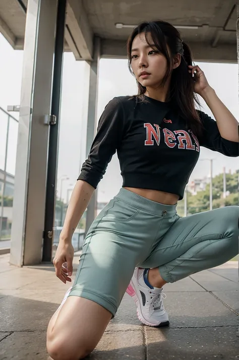 Korean gym gril pant