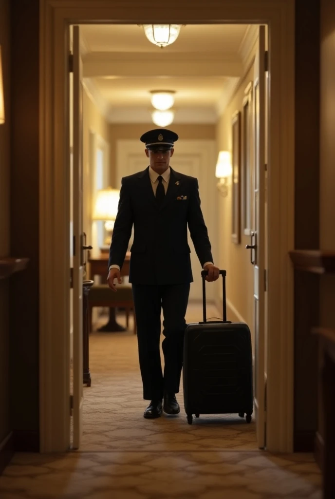 bellman leaving outside the room