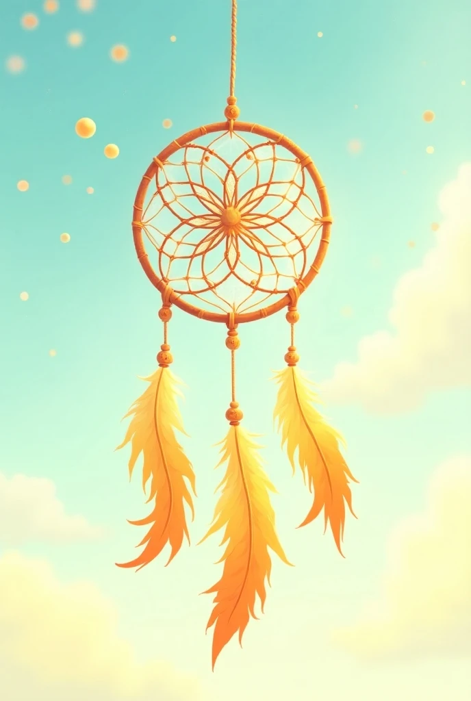 Dream catcher sunny cartoon style 