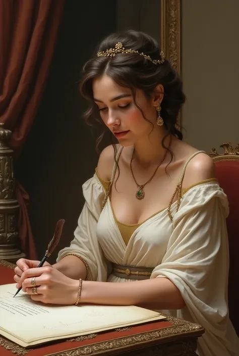 Beautiful elegant Roman Empire woman being penned with a cock 