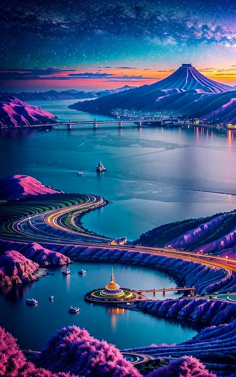 Spectacular views、 Future Cities 、god秘的、 Vivid 、 is glittering、 magic 、 surrealism、god々、 amazing、Little Star, beautiful view, Inspiring Scenery, Spectacular Scenery ,Breathtaking Scenery , amazing風景, Emotionally Shaking Scenery,Charming landscape,Impressiv...