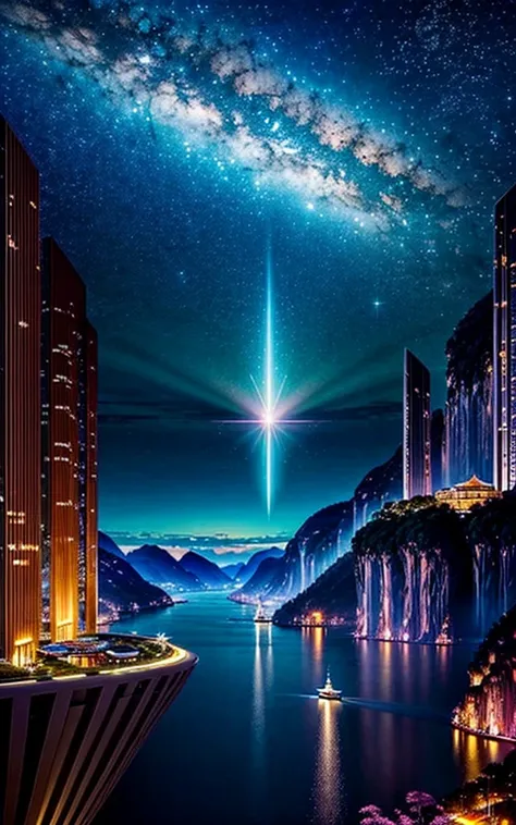 Spectacular views、 Future Cities 、god秘的、 Vivid 、 is glittering、 magic 、 surrealism、god々、 amazing、Little Star, beautiful view, Inspiring Scenery, Spectacular Scenery ,Breathtaking Scenery , amazing風景, Emotionally Shaking Scenery,Charming landscape,Impressiv...