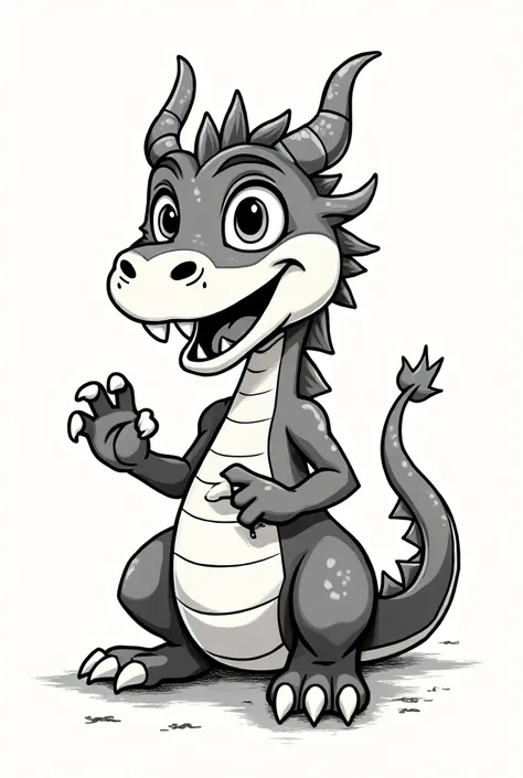 A sketch of a dragon cartoon for
Tattooing