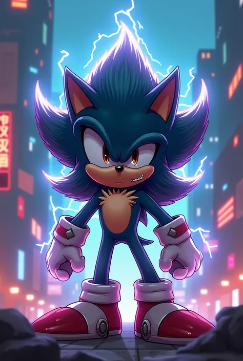 "A powerful anime hedgehog named Erick