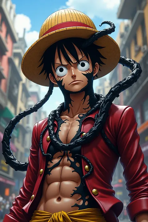 Luffy turning into Venom 
