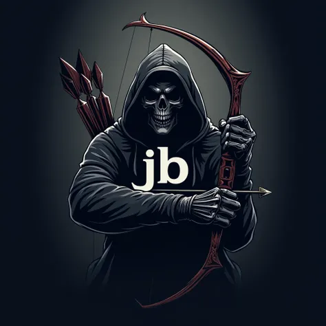 A match team logo ,  a reaper archer wearing a hoodie, Written "Jb" in the image,