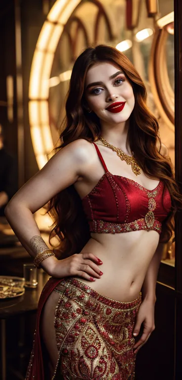 russian pornstar jia lissa wear indian dress, tattoo girl, (masterpiece photography:1.3)  celebrating diwali by lighting diyas ,...