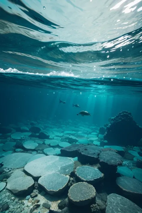 Photo of river underwater