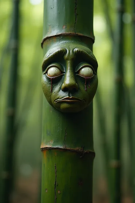 Bamboo tree crying face
