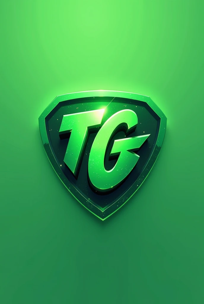 A green gaming logo matching the inscription T.G.S. fits into each other 