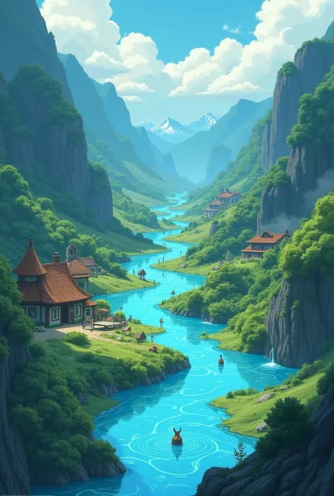 Ghibli, Valley of the Wind, Towns covered in blue slime