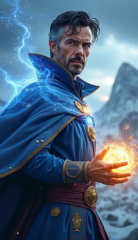 Here’s a creative and enhanced prompt for Doctor Strange transformed with inspiration from Argentina, incorporating the countrys flag colors and a fresh, unique design:

**Prompt**: "Doctor Strange transformed into Argentina, his cloak a stunning blend of ...