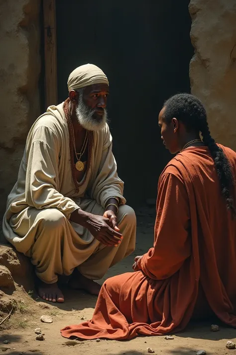 Ogbuefi Ezeudu, a respected village elder, informs Okonkwo in private that
the Oracle has said that Ikemefuna must be killed. He tells Okonkwo that because
Ikemefuna calls him “father,” Okonkwo should not take part in the boys death