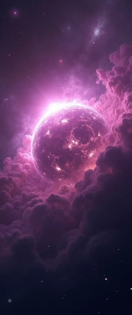 The death of a star in dark purple