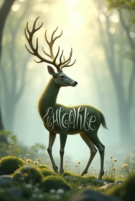 I want to make ADEC writing shaped like a deer