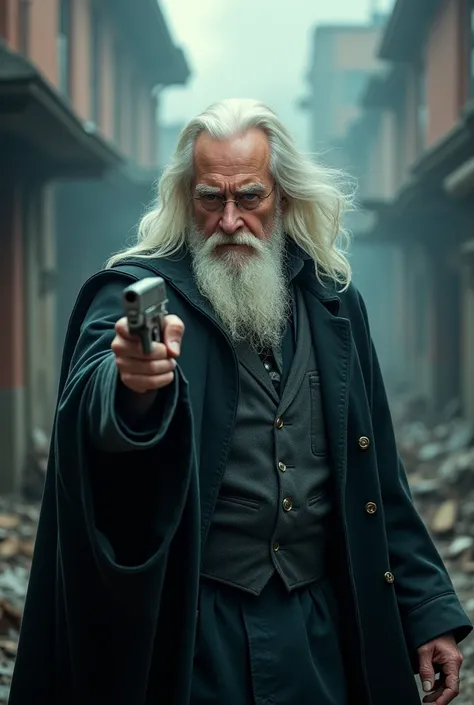 Dumbledore with a gun, the movie Garr.