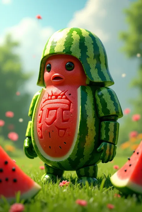 Watermelon soldier