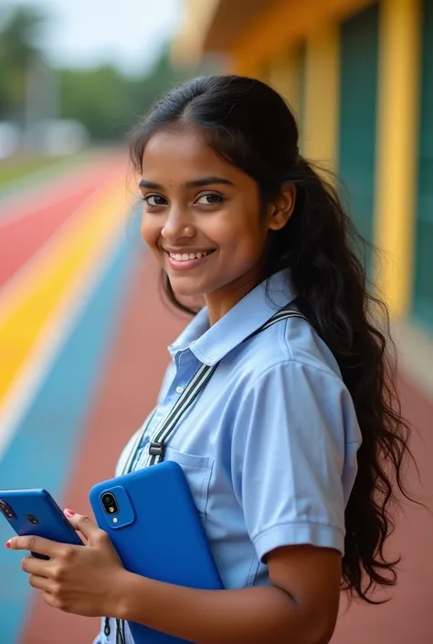 Sri lankan girl talking track blue phone  big boobs big school girl 