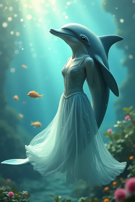 dolphin singing soprano dress
undersea background