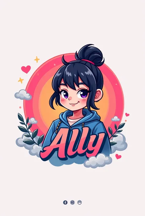 Logo for my YouTube channel with the name “Ally”