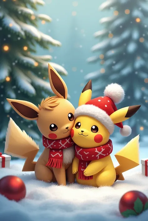 Eevee and Pikachus Christmas