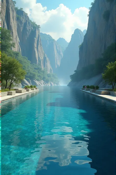 A gigantic pool 