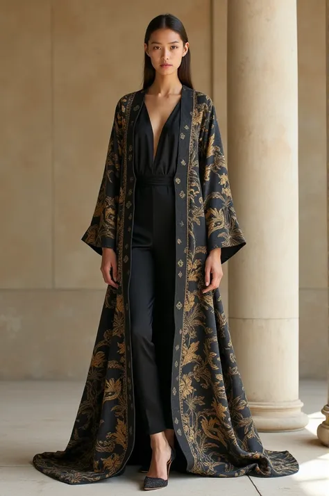 A fashion range inspired by persian ancient rug motif in minimalistic with touch of kintsugi
