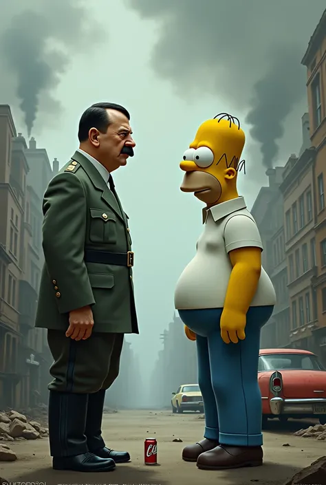 hitler and Homer Simpson 