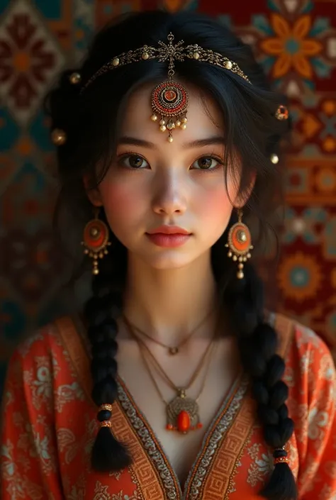 Uzbek teenage girl